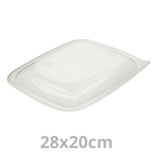 [HOT52171-SAT] Couvercle PP pour FastPac barquette rectangulaire 28x20cm 3x50pcs