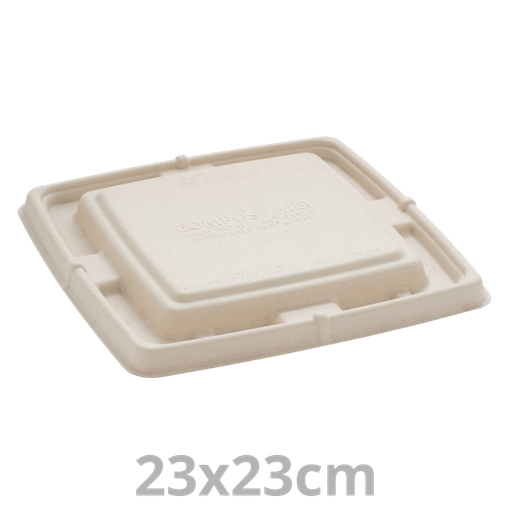 [PUL51901PUL-SAT] Couvercle BEPULP pour barquette carrée 23x23cm 4x75pcs