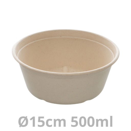 [PUL46016-SAT] Saladier rond BEPULP 500ml Ø15cm 4x125pcs