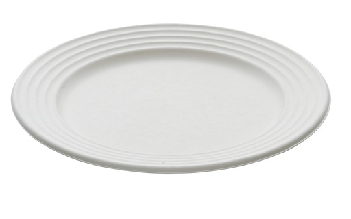 [PULPLWW2650C8-SAT] Assiette ronde wave blanc BEPULP Ø26cm 8x50pcs