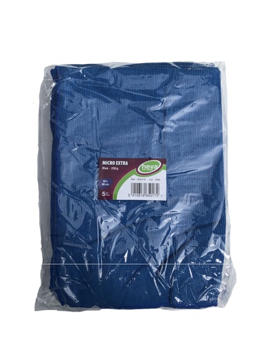 [650011-HEA] Torchon microfibre bleu 40x40cm 5pcs