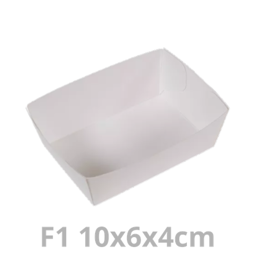[CF1W-HAY] Ravier à frites F1 (CF1) blanc 10x6x4cm 250pcs