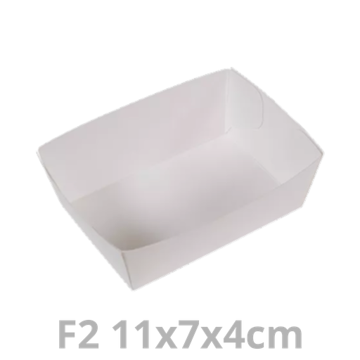 [CF2W-HAY] Ravier à frites F2 (CF2) blanc 11x7x4cm 250pcs