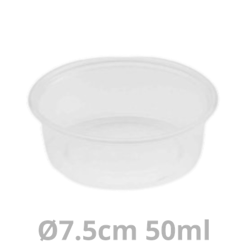 [DBX50-BRK] Dressingboxx pot à sauce rond 50ml Ø7.5cm 1000pcs