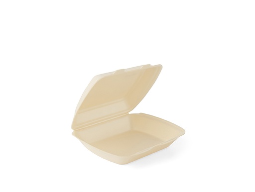 [IP4C1-BRK] Boite menu hamburger 1 compartiment IP4 XPS 950+850ml 25x21cm 2x100pcs