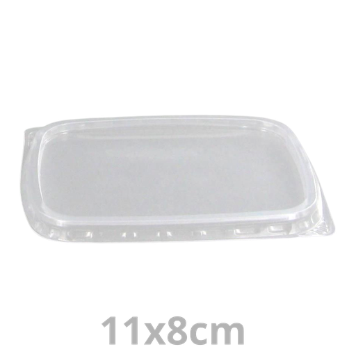 [630200009-VAK] Couvercle PP pour ANL barquette rectangulaire réutilisable AD108 PP 11x8cm 20x100pcs