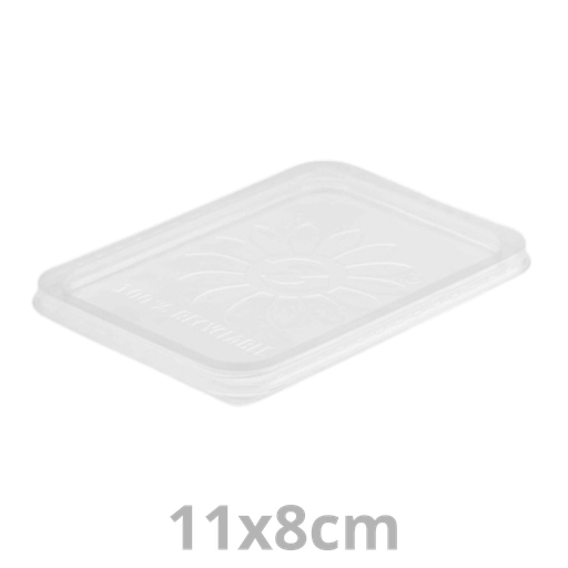 [SBXRECC-BRK] Couvercle pour Saladboxx barquette rectangulaire 11x8cm 1000pcs