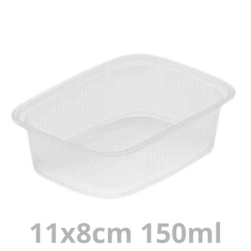 [SBXREC150-BRK] Saladboxx barquette rectangulaire 150ml 11x8cm 1000pcs