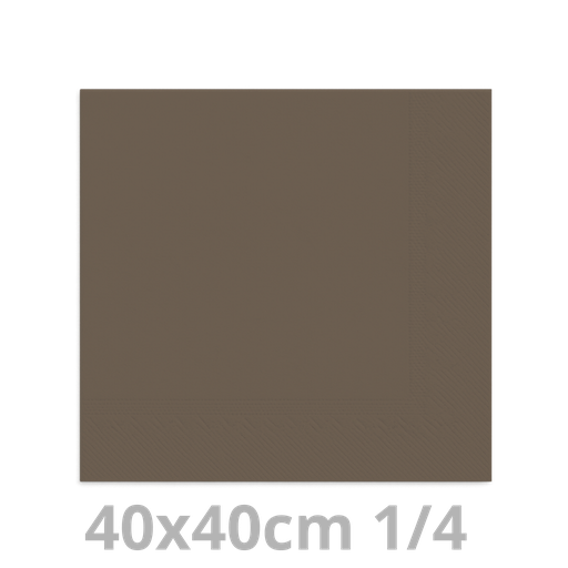 [4V40ANT-BRK] Serviette anthracite 2 plis 1/4 40x40cm 20x100pcs
