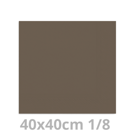[8V40ANT-BRK] Serviette anthracite 2 plis 1/8 40x40cm 20x100pcs
