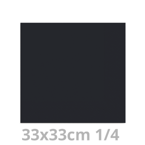 [4V33NOI-BRK] Serviette noir 2 plis 1/4  33x33cm 20x100pcs
