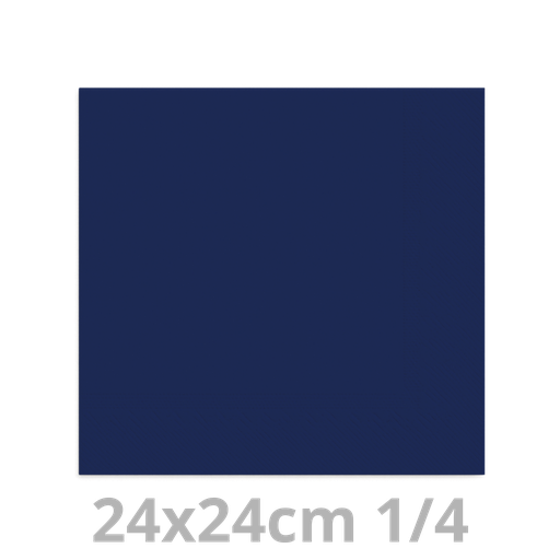 [4V24BLF-BRK] Serviette bleu foncé 2 plis 24x24cm 8x300pcs