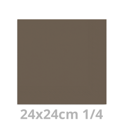 [4V24ANT-BRK] Serviette anthracite 2 plis 24x24cm 8x300pcs