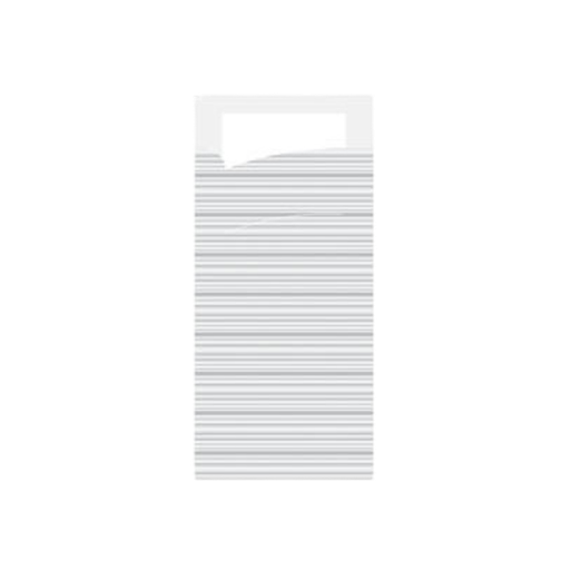 [706-SKG] Pochette à couverts blanc 5x100pcs
