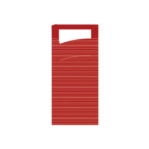 [183-SKG] Pochette à couverts bordeaux 5x100pcs