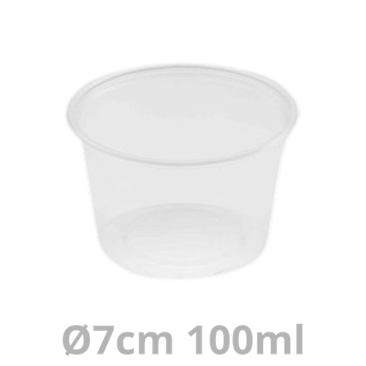 [DBX100-BRK] Dressingboxx pot rond 100ml Ø7cm 1000pcs
