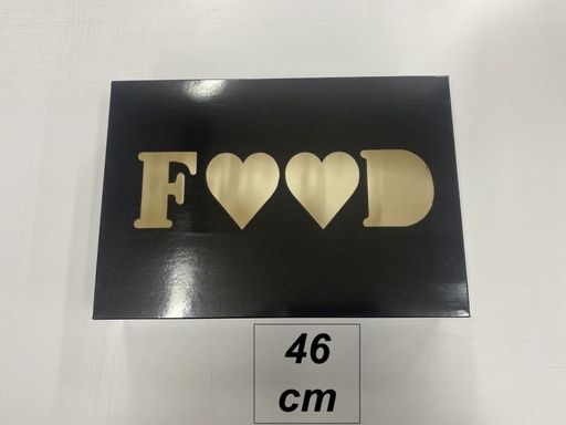 [0539-SKG] Boite catering FOOD carton 46cm 50pcs