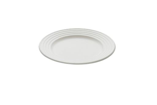 [PULPLWW2350C10-SAT] Assiette ronde wave blanc BEPULP Ø23cm 10x50pcs