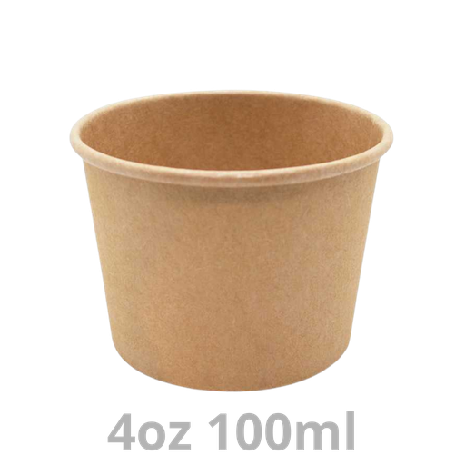 [PAS100-BEX] Pot à sauce carton 4oz 100ml 1000pcs
