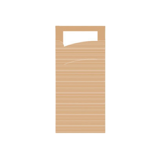 [189-SKG] Pochette à couverts kraft 5x100pcs