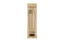 [101061-HAY] Set de couverts en bois - fourchette, couteau, serviette 250pcs
