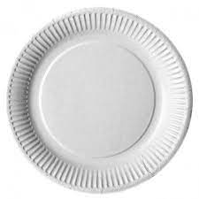 [112016-HAY] Assiette ronde blanc carton Ø23cm 5x100pcs