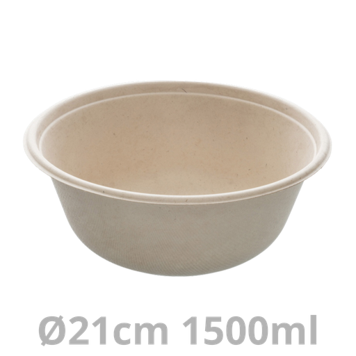 [PUL49048-SAT] Saladier rond BEPULP 1500ml Ø21 cm 4x75pcs