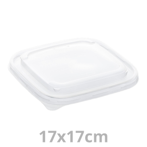 [PUL54124-SAT] Couvercle rPET pour saladier carré BEPULP 17x17cm 6x50pcs