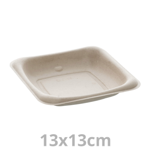 [PUL400606-SAT] Grab & Go plat carré BEPULP 13x13cm 6x50pcs