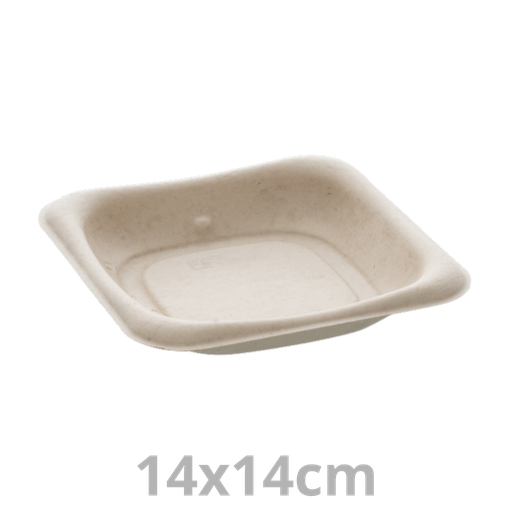 [PUL405555-SAT] Grab & Go plat carré BEPULP 14x14cm 6x50pcs