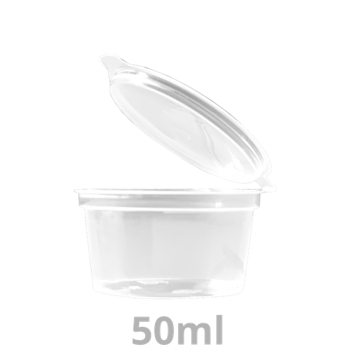 [320600-HUK] Pot à sauce avec couvercle à charnière 50ml 1000pcs