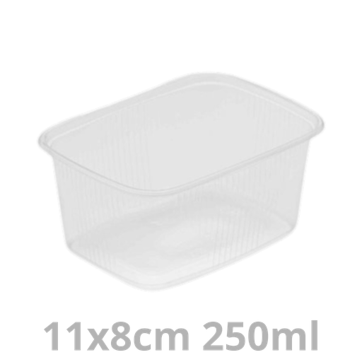 [SBXREC250-BRK] Saladboxx barquette rectangulaire 250ml 11x8cm 1000pcs