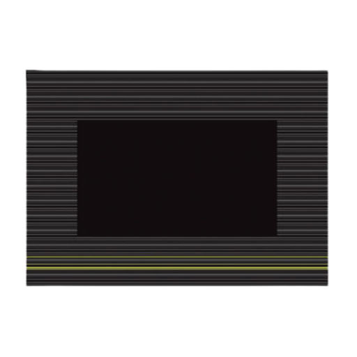 [1206-SKG] Set de table noir/lime 4x500pcs