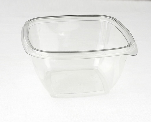[BOW15016-SAT] Saladier carré transparent rPET 500ml 12x12cm 10x50pcs
