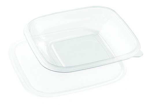 [BOW14116-SAT] Saladier carré transparent rPET 500ml 17x17cm 6x50pcs