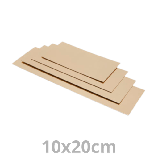 [46010079-VAK] Sous-tarte rectangulaire doré 10x20cm 1.5mm 50pcs