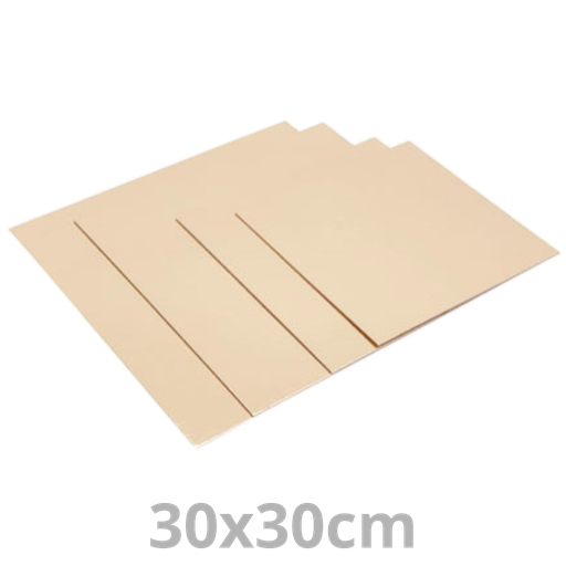 [GV/30S2-PAS] Sous-tarte carré doré 30x30cm 1.5mm 50pcs