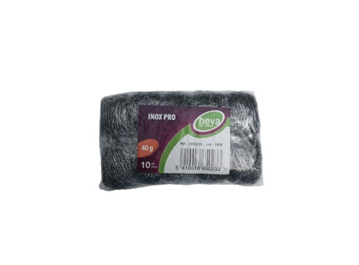 [650233-HEA] Eponge inox petit 40g 21x10pcs