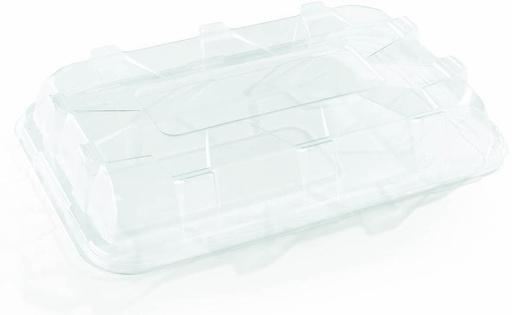 [DOM52314-50-SAT] Couvercle rPET pour plateau rectangulaire BEPULP 35x24cm 2x25pcs