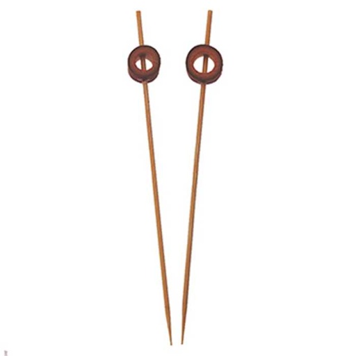 [B97-BEX] Brochette décorative "Anneau rouge" 12cm 10x100pcs