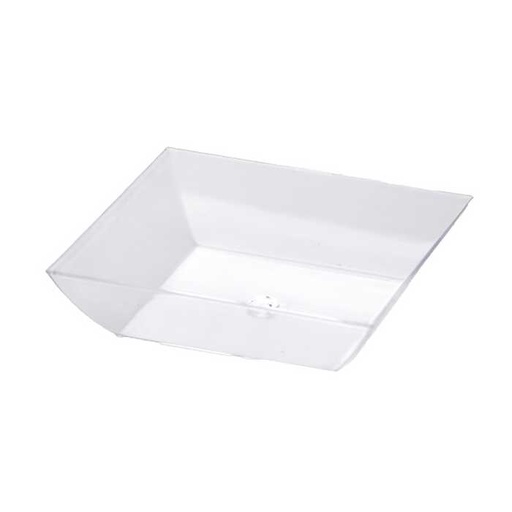 [M02-BEX] Verrine assiette carrée réutilisable PP 35ml 6x6cm 8x25pcs