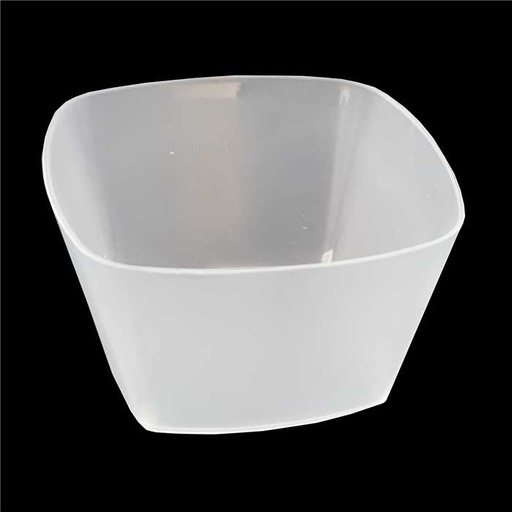 [M53-BEX] Verrine carrée évasée réutilisable PP 75ml 6x6cm 8x25pcs