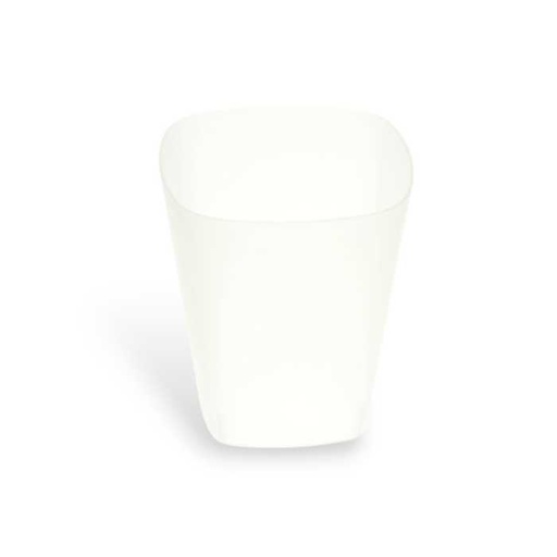 [PPM06-BEX] Verrine carrée haute translucide dépolie réutilisable PP 150ml 6x4cm 8x25pcs