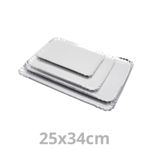 [2534SFAR-PAS] Plateau argenté 25x34cm 4x25pcs