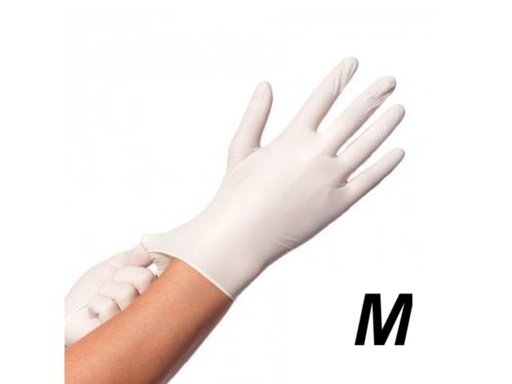 [410172-HEA] Gant latex blanc M 10x100pcs