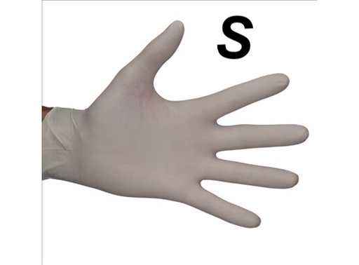 [410264-HEA] Gant latex blanc non poudré S 10x100pcs