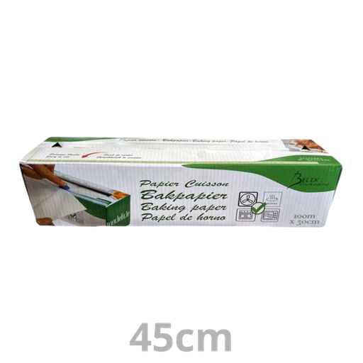 [S24-BEX] Rouleau papier cuisson boite distributrice avec cutter 45cm x 100m 1pc