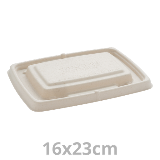 [PUL51601PUL-SAT] Couvercle BEPULP pour barquette rectangulaire 16x23cm 4x75pcs