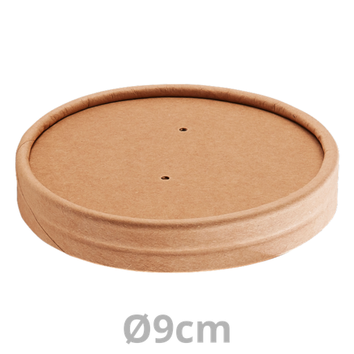 [PAPSLID8PAP-SAT] Couvercle carton pour pot multifood carton Ø9cm 10x50pcs