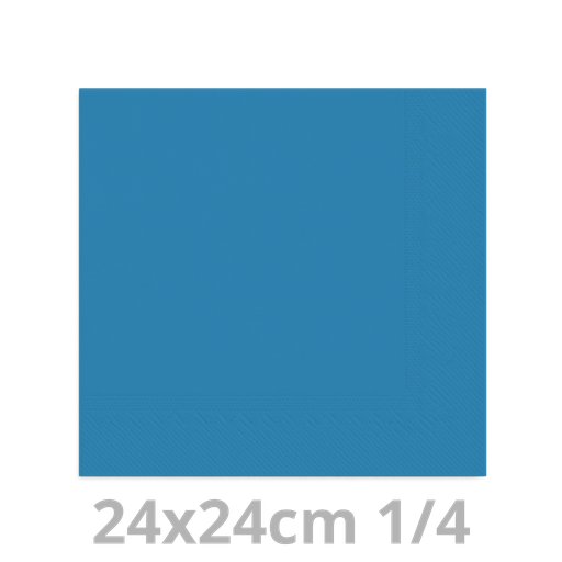 [4V24AQU-BRK] Serviette aqua 2 plis 24x24cm 8x300pcs